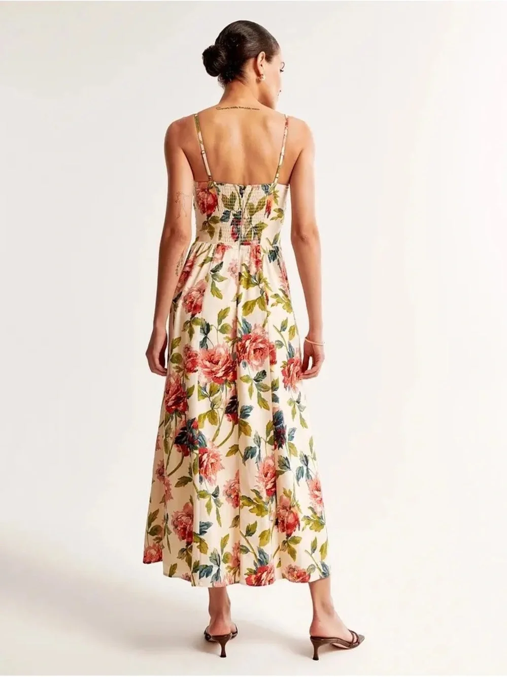 tie dye pink dress AMA A cute lil vintage Silhouette_sheath Print Bodycon Camisole Dress Size:XL (11-12)